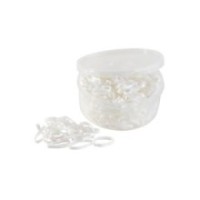 Ã‰lastiques silicone HIPPOTONIC BLANC/Bte450
