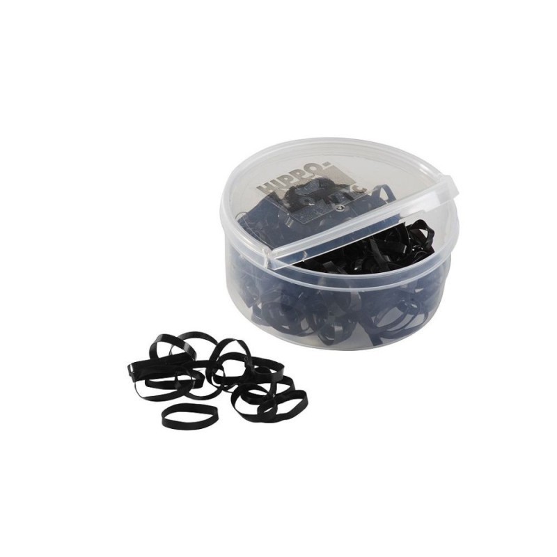 Ã‰lastiques silicone HIPPOTONIC NOIR/Bte450