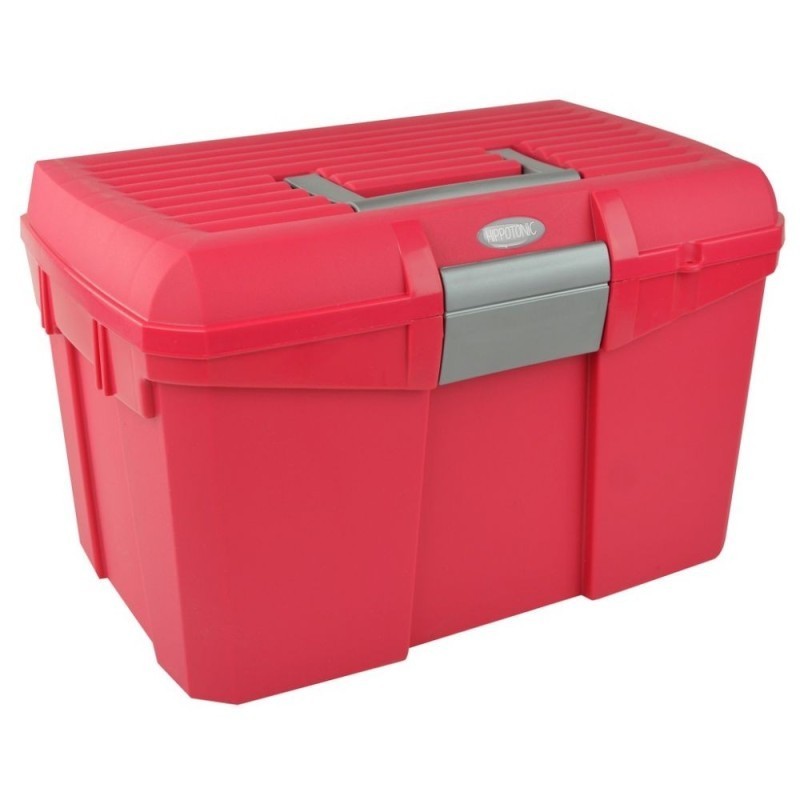 Coffre de pansage HIPPOTONIC FRAMBOISE/GRIS
