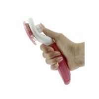 Brosse de toilettage HIPPOTONIC "Autonet" ROSE