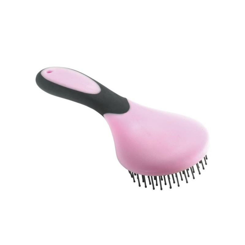 Brosse Ã  criniÃ¨re HIPPOTONIC ROSE/GRIS