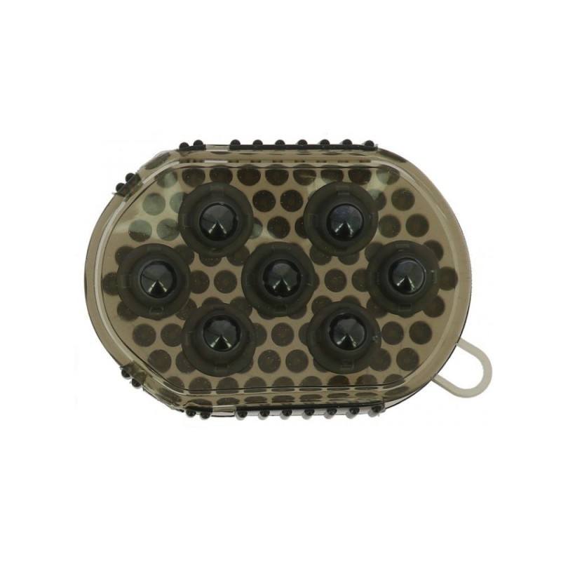 Gant double face HIPPOTONIC Ã©trille et massage NOIR