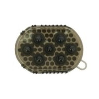 Gant double face HIPPOTONIC Ã©trille et massage NOIR