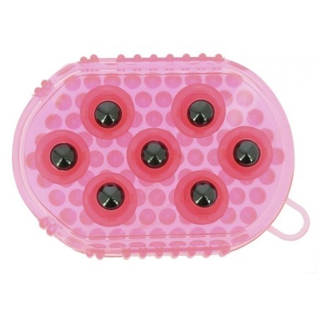 Gant double face HIPPOTONIC Ã©trille et massage ROSE