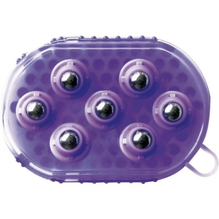 Gant double face HIPPOTONIC Ã©trille et massage VIOLET