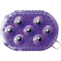 Gant double face HIPPOTONIC Ã©trille et massage VIOLET