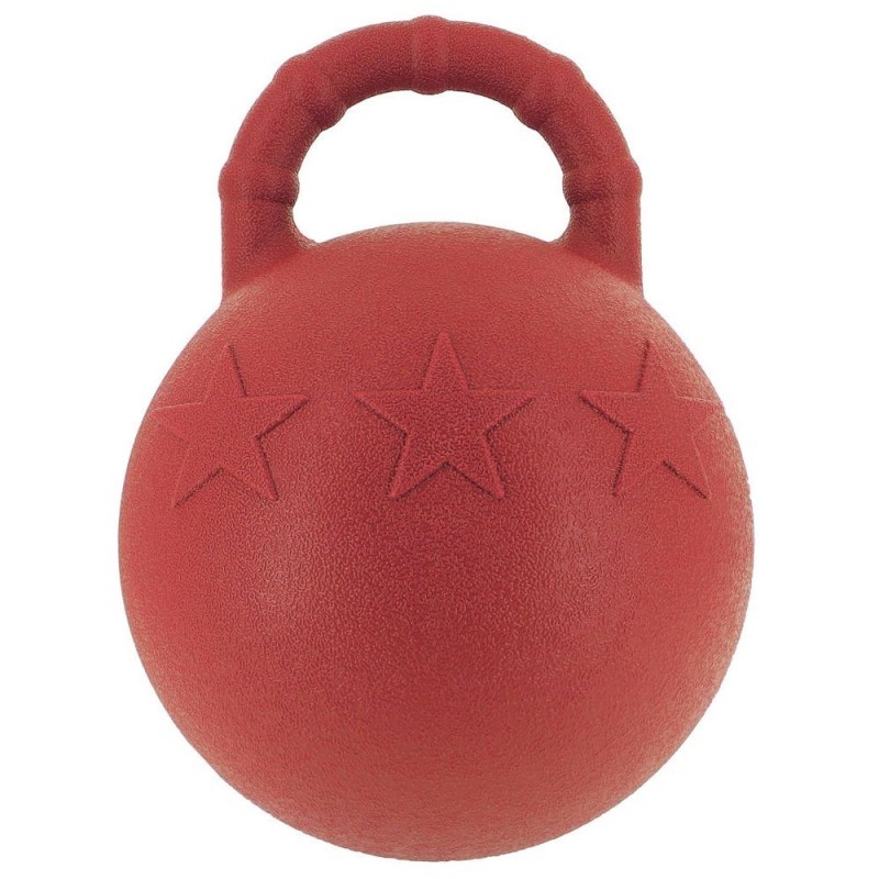 Ballon Ã  poignÃ©e HIPPOTONIC pour chevaux Rouge