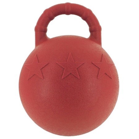 Ballon Ã  poignÃ©e HIPPOTONIC pour chevaux Rouge