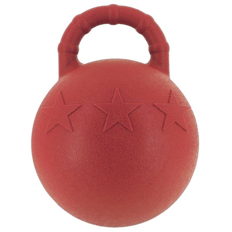 Ballon Ã  poignÃ©e HIPPOTONIC pour chevaux Rouge