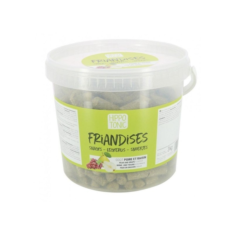 Friandises HIPPOTONIC, goÃ»t poire et raisin 3KG