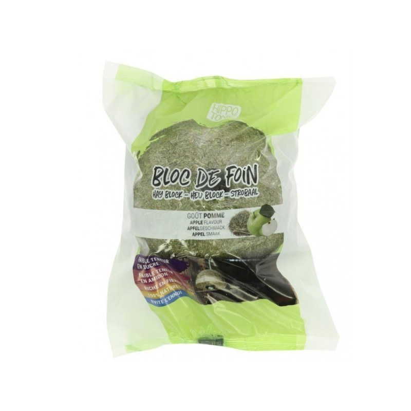 Bloc de foin HIPPOTONIC saveur pomme