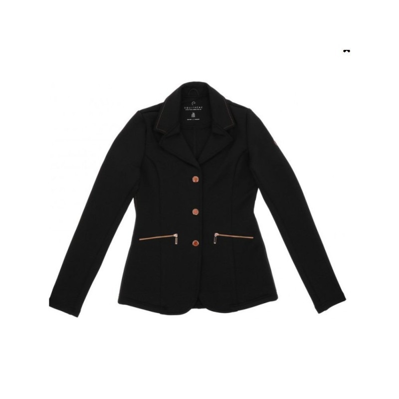 Veste de concours EQUITHÃˆME "Athens" ENFANT NOIR