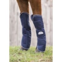 GuÃªtres de transport EQUITHÃˆME "TYREX 600 D" marine/gris/blanc
