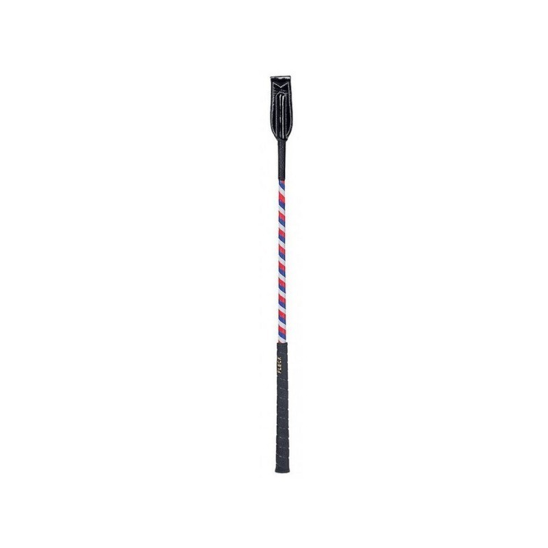 Cravache FLECK claquette vernis BLEU/BLANC/ROUGE
