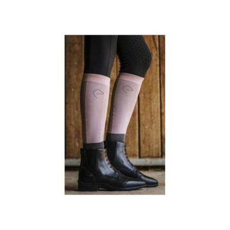 Chaussettes Rose Je t'aime EQUITHÃˆME - Compet 31-35