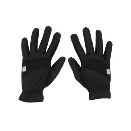 Gants EQUITHÃˆME "Strass" Noir