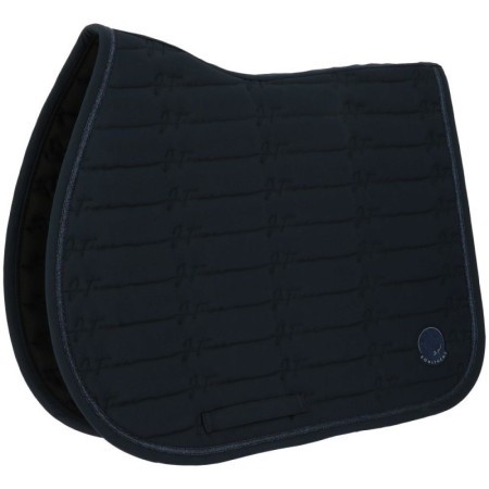 Tapis de selle Je t'aime EQUITHÃˆME - Origine Bleu