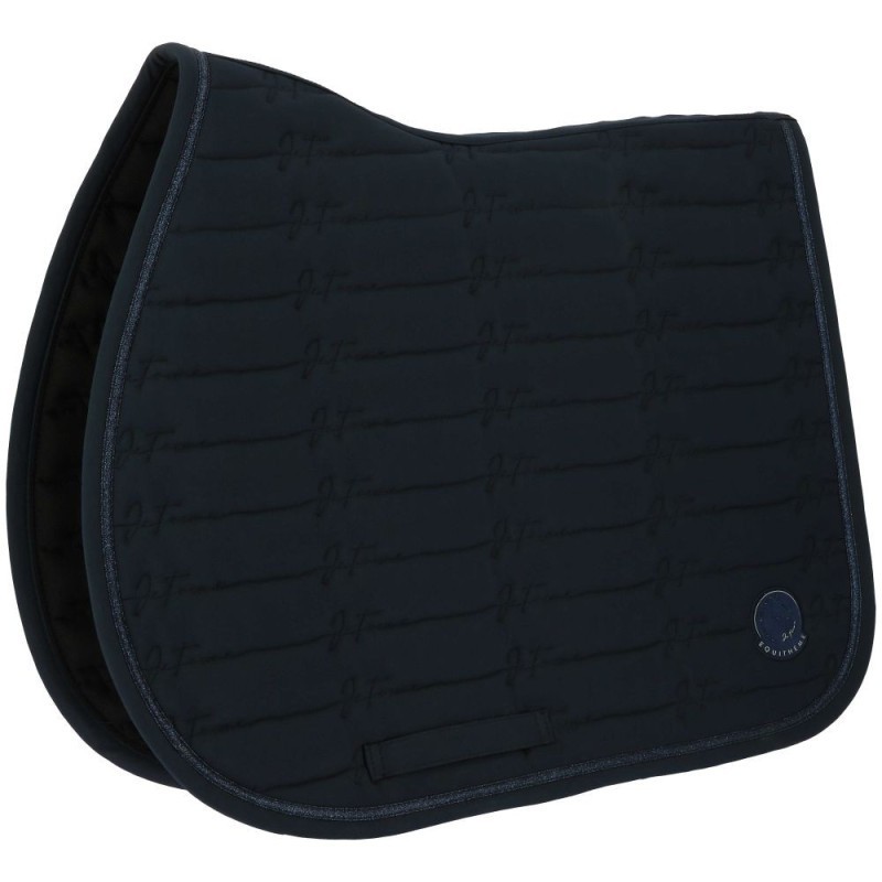 Tapis de selle Je t'aime EQUITHÃˆME - Origine Bleu