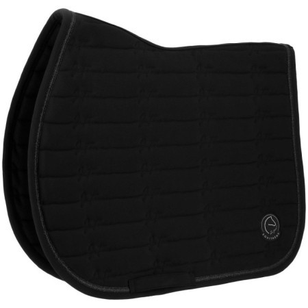 Tapis de selle Je t'aime EQUITHÃˆME - Origine Noir
