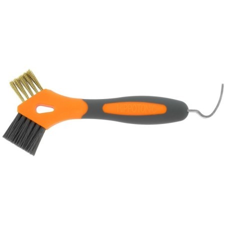 Cure-pieds brosse mÃ©tal Orange HIPPOTONIC - 3-en-1