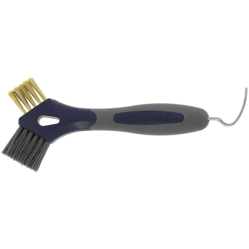 Cure-pieds brosse mÃ©tal Bleu HIPPOTONIC - 3-en-1