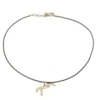 Collier PENELOPE "Ã©questre"  DorÃ©