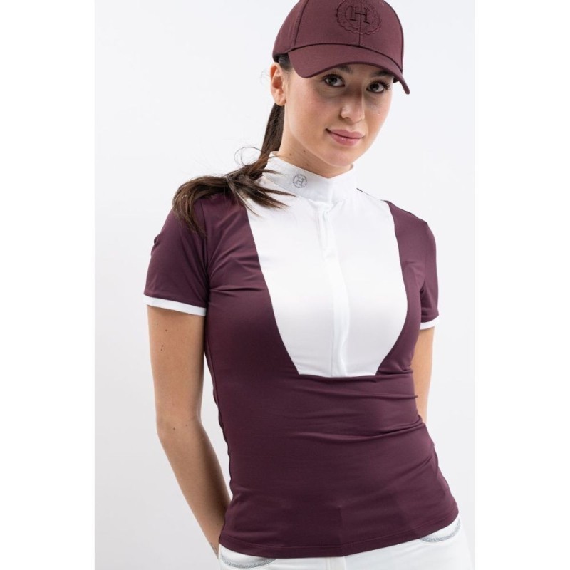Shine Polo de concours Aubergine