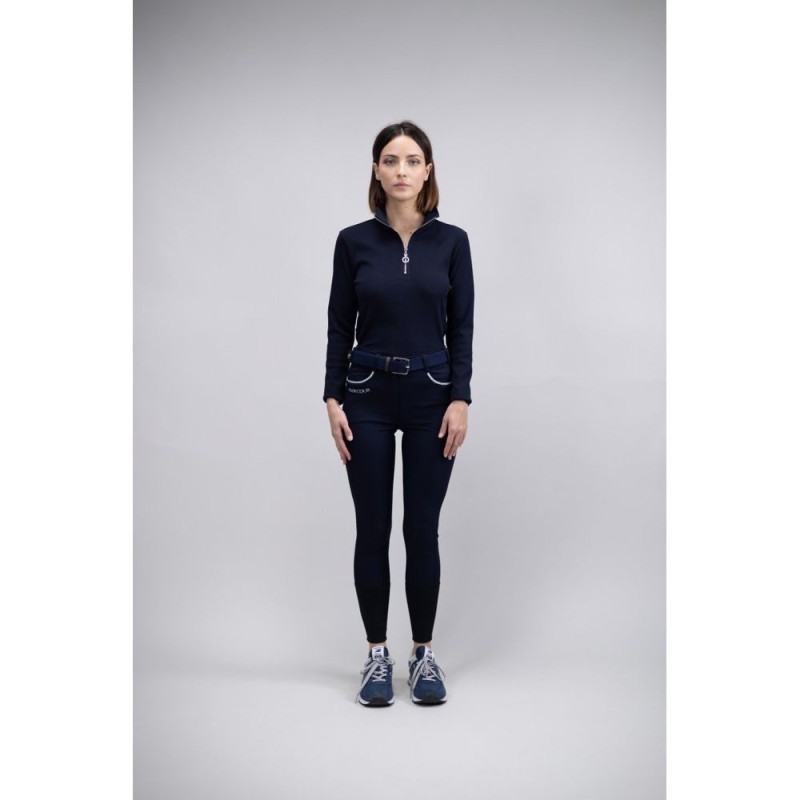 Jaltika Pantalon Ã©quitation fix system grip Marine