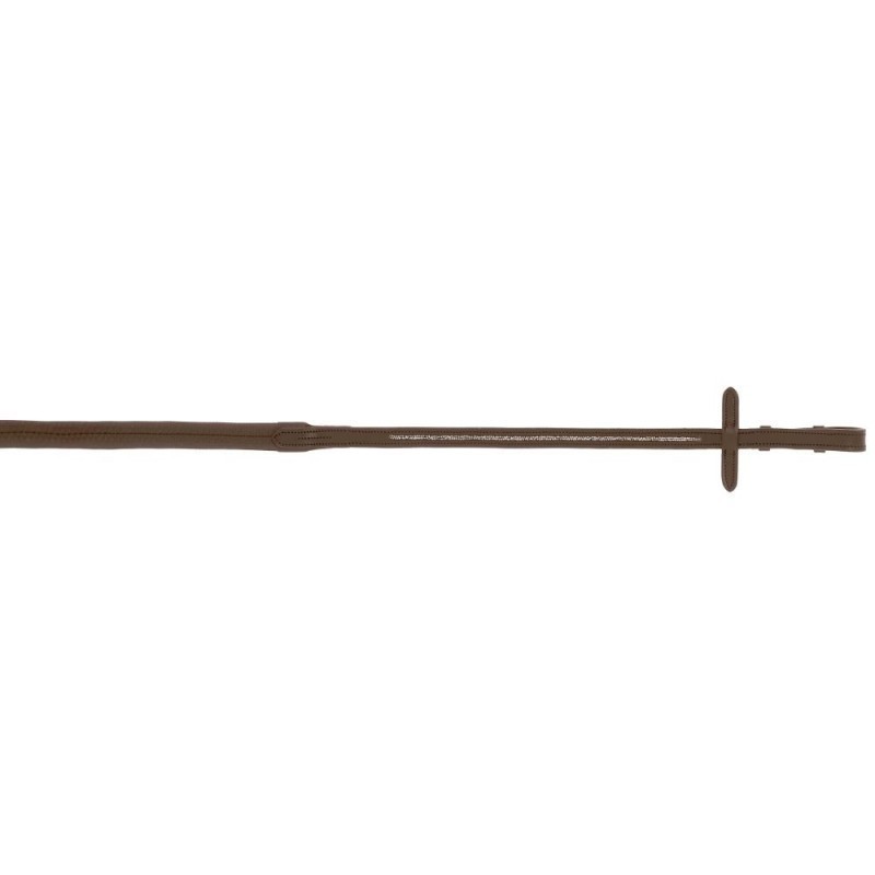 RÃªnes caoutchouc NORTON PRO - Rock Marron