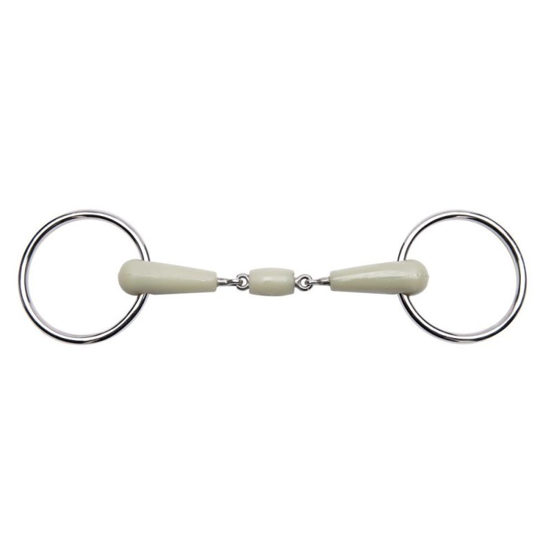 Mors 2 anneaux FEELING - Flexi double brisure 125 mm