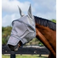 Masque anti-mouches Rambo Fly Mask Plus Gris