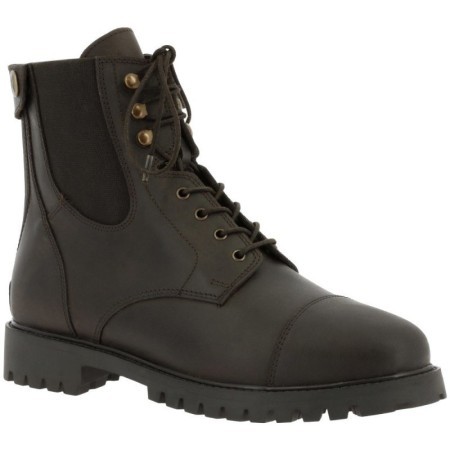 Boots lacets/zip NORTON - Vauvert Brun