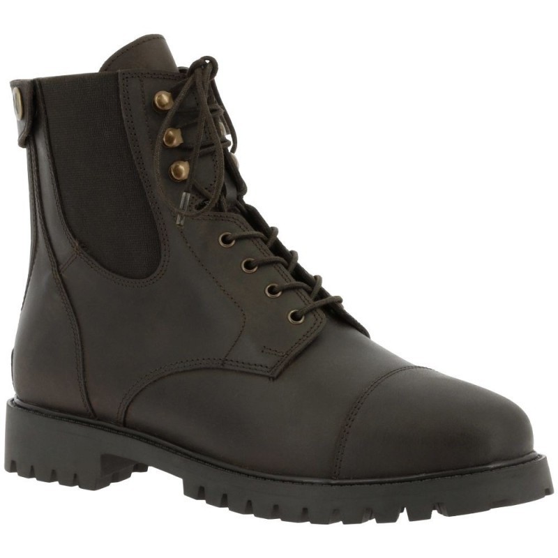 Boots lacets/zip NORTON - Vauvert Brun
