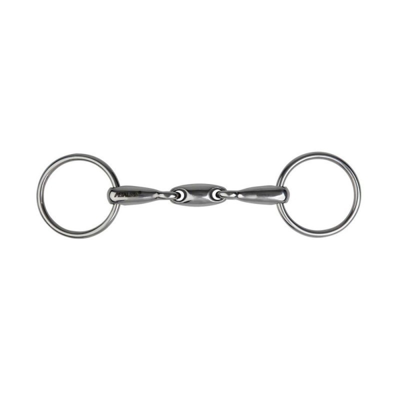 Mors 2 anneaux METALAB - Double brisure 125 CM