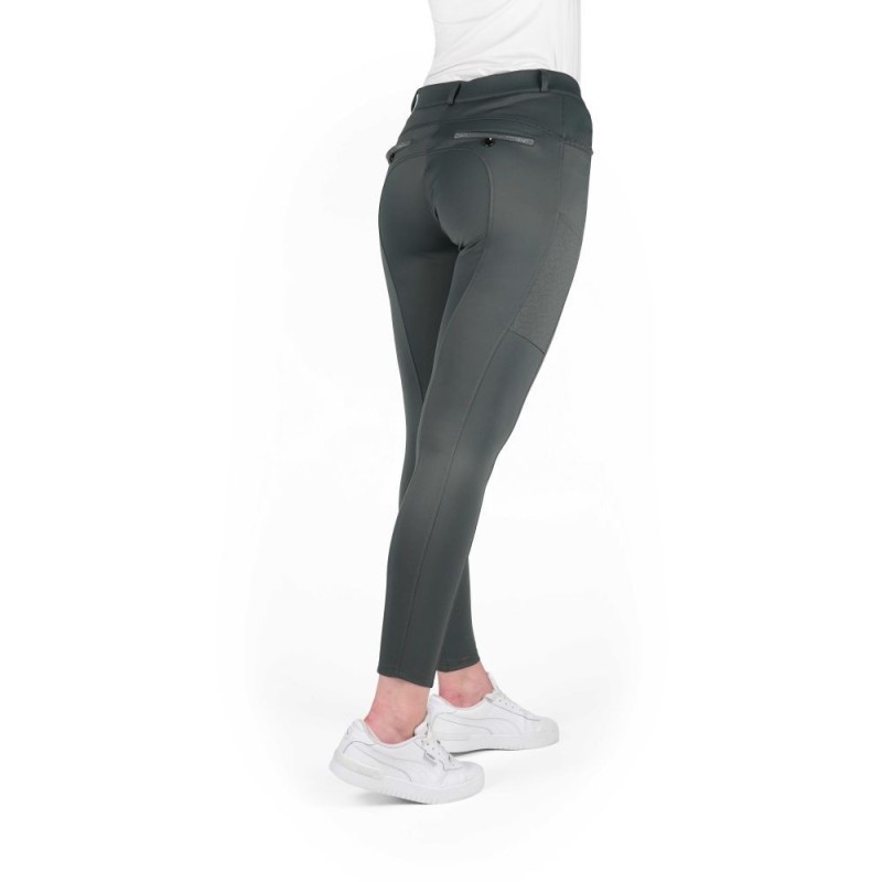 Pantalon EQUITHÃˆME - Capucine Gris Vert