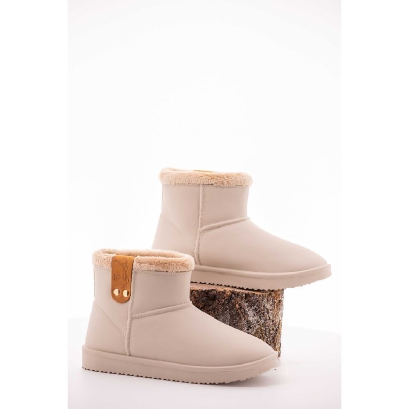 Boots PENELOPE fourrÃ©es Gris Glacier