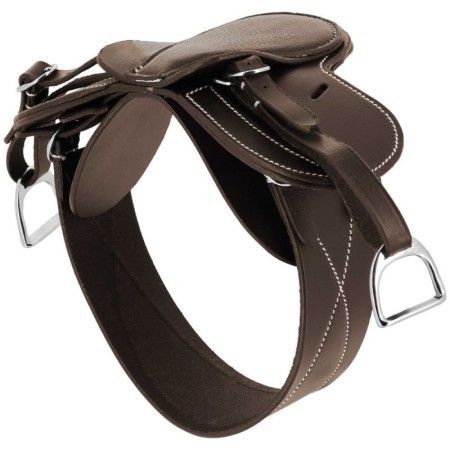 Mini-selle + sangle PONY ACADEMY Havane