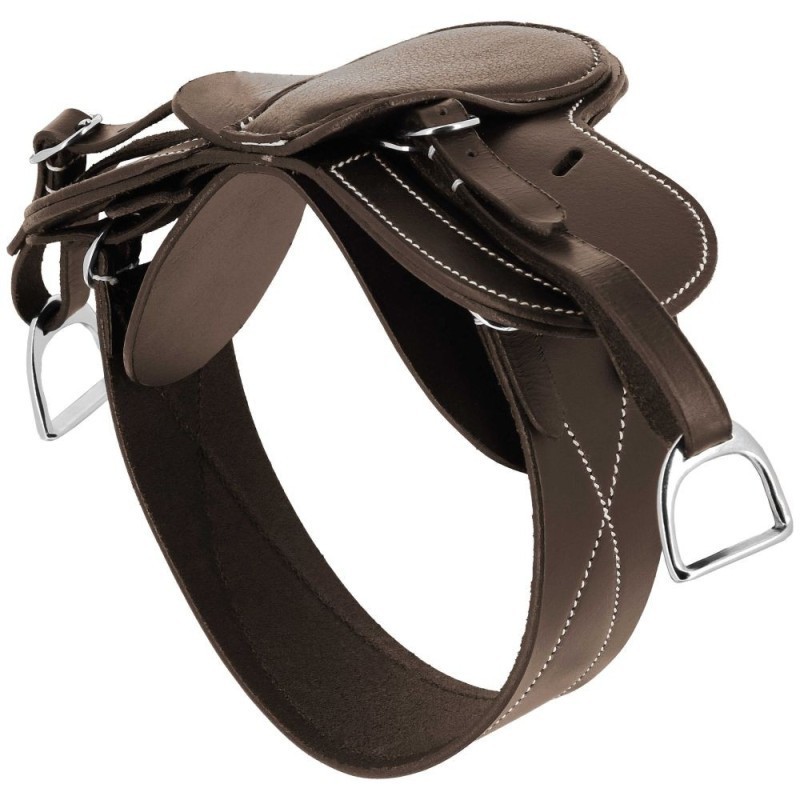 Mini-selle + sangle PONY ACADEMY Havane