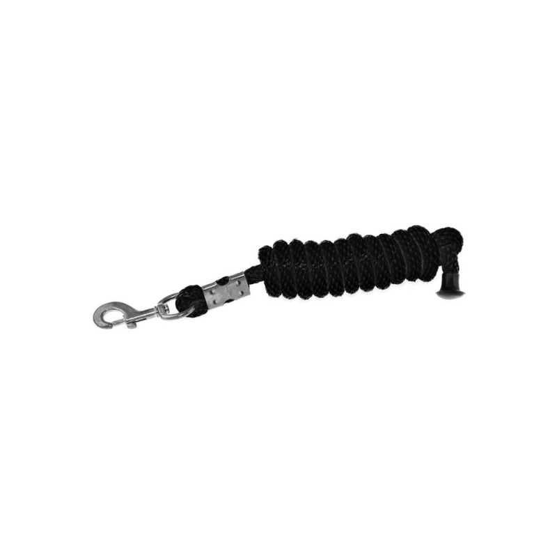 Longe d'attache En Nylon Noir 2.2M