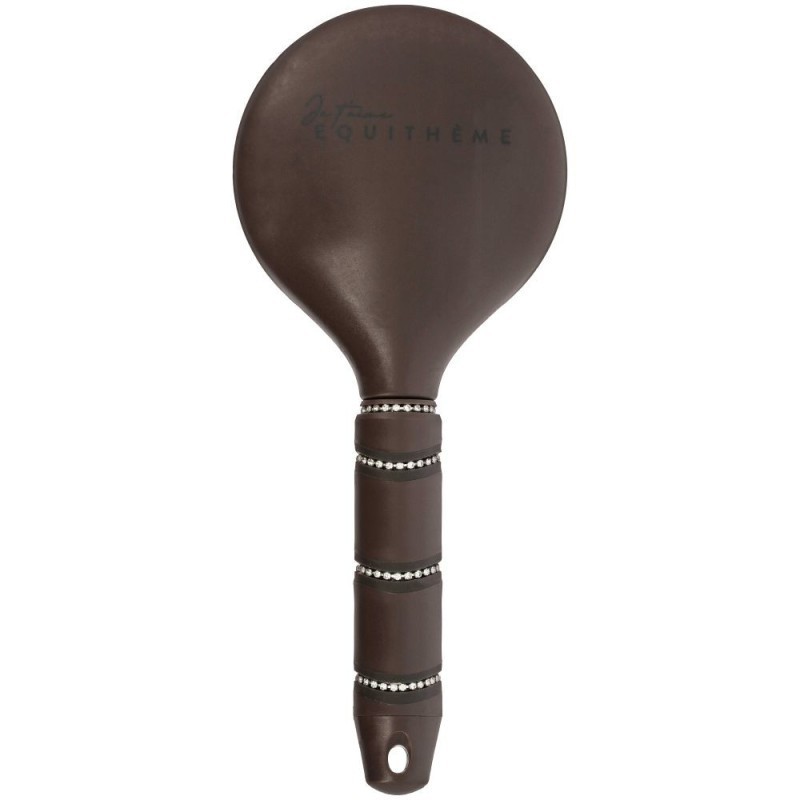 Brosse Ã  crins Je t'aime EQUITHÃˆME - Strass Marron