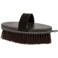 Brosse douce Je t'aime EQUITHÃˆME - Strass Marron