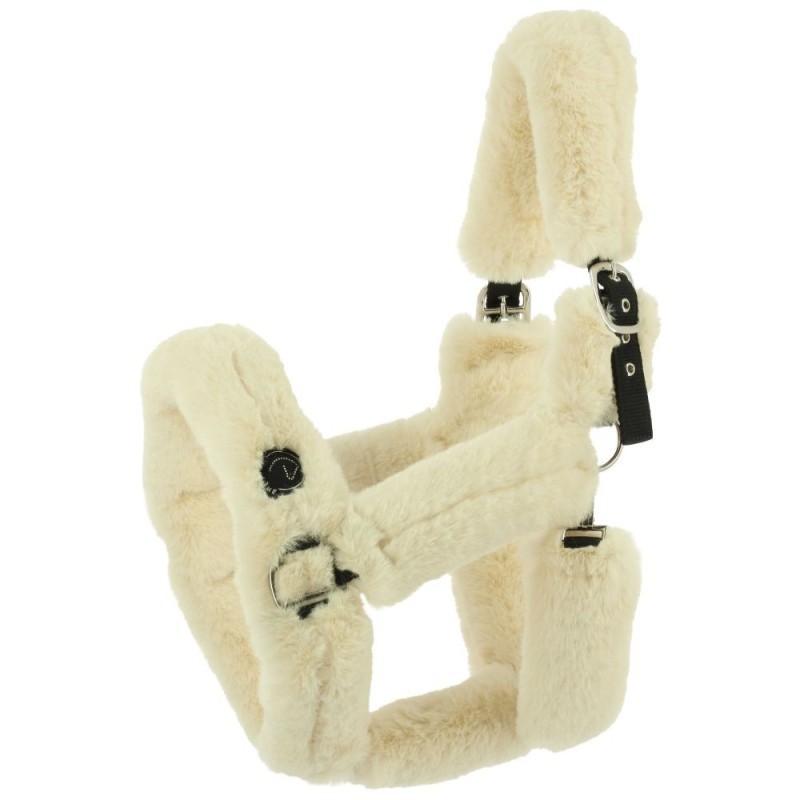 Licol Je t'aime EQUITHÃˆME - Snuggy  Ecru