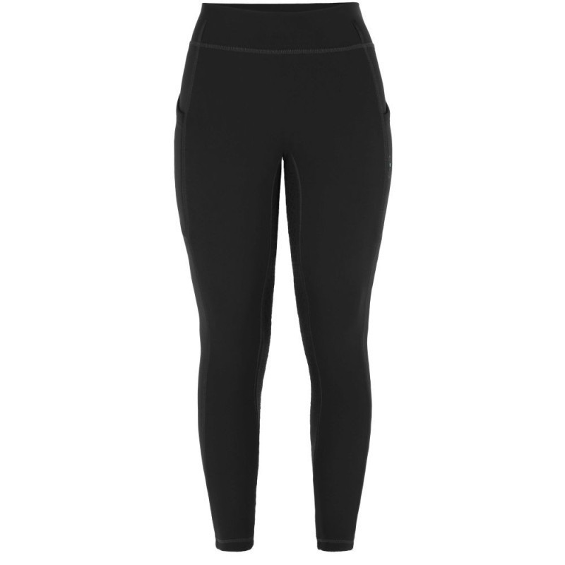 Legging doublÃ© polaire RIDING WORLD - Volga - Enfant - Noir
